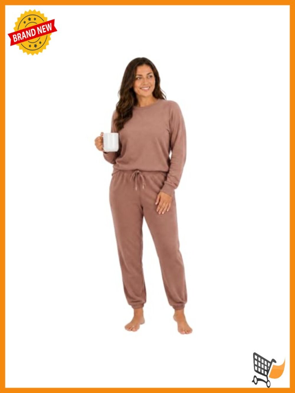 Women's 2 Piece Jogger Lounge Set Soft French Terry Lightweight